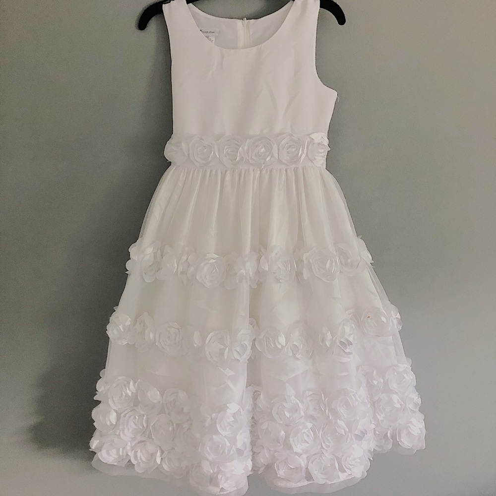 White Bonnie Jean First Communion Dress